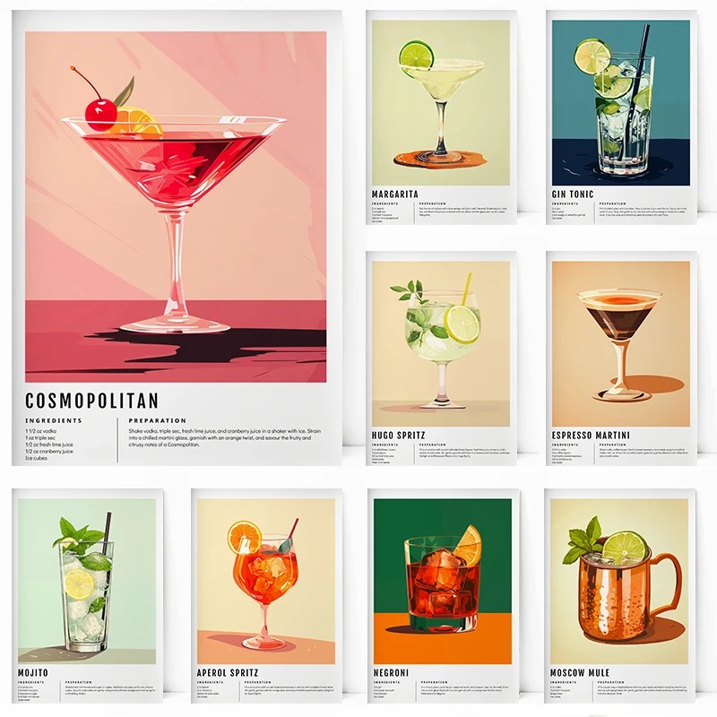 Photography Landscape - Classic Margarita Alcohol Hugo Spritz Aperol
