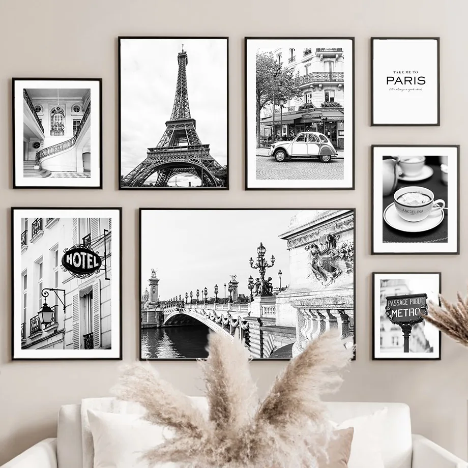 Photography Landscape - Wall Art Canvas Painting Black White