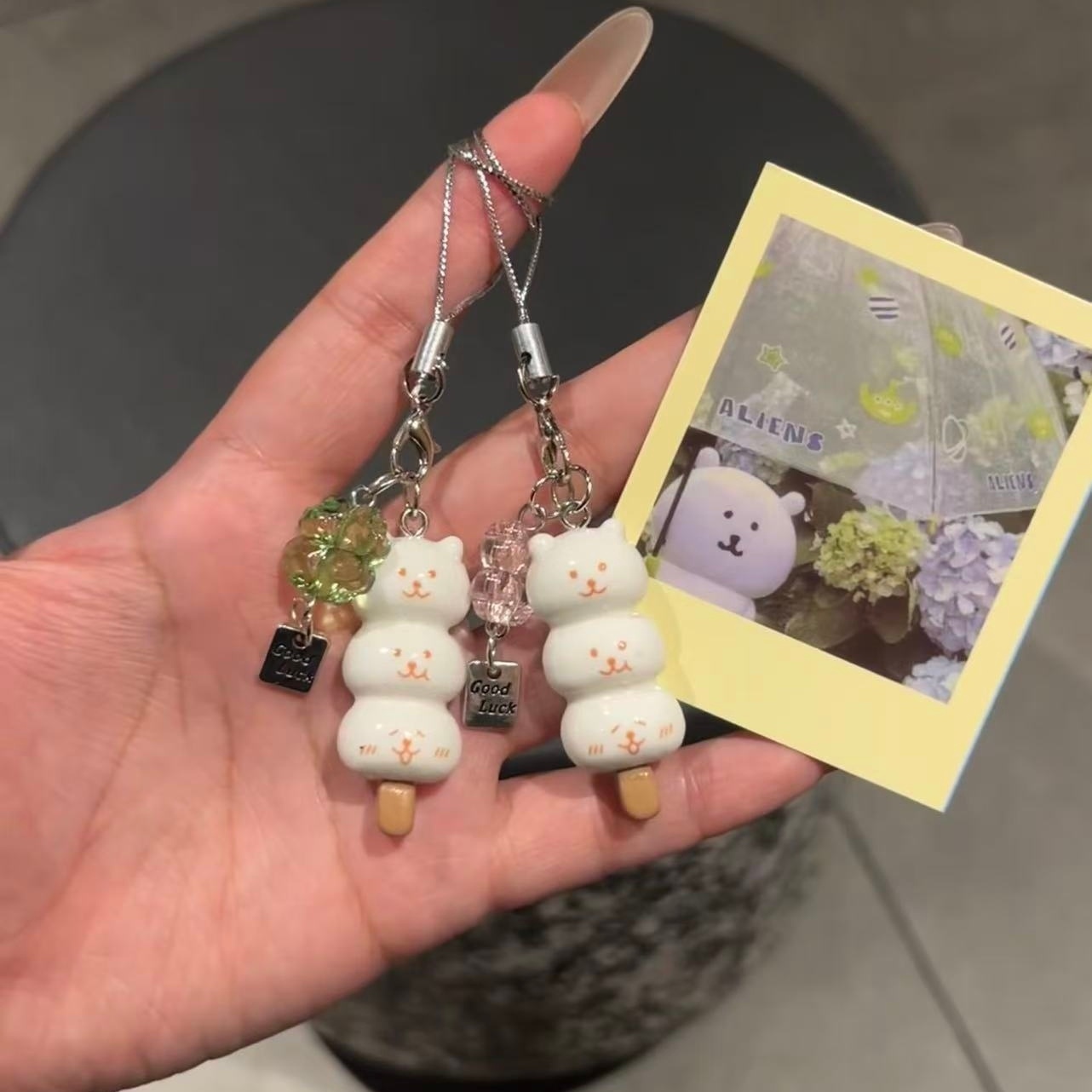 Photography Rules - Joke Bear Lucky Leaf Phone Charms