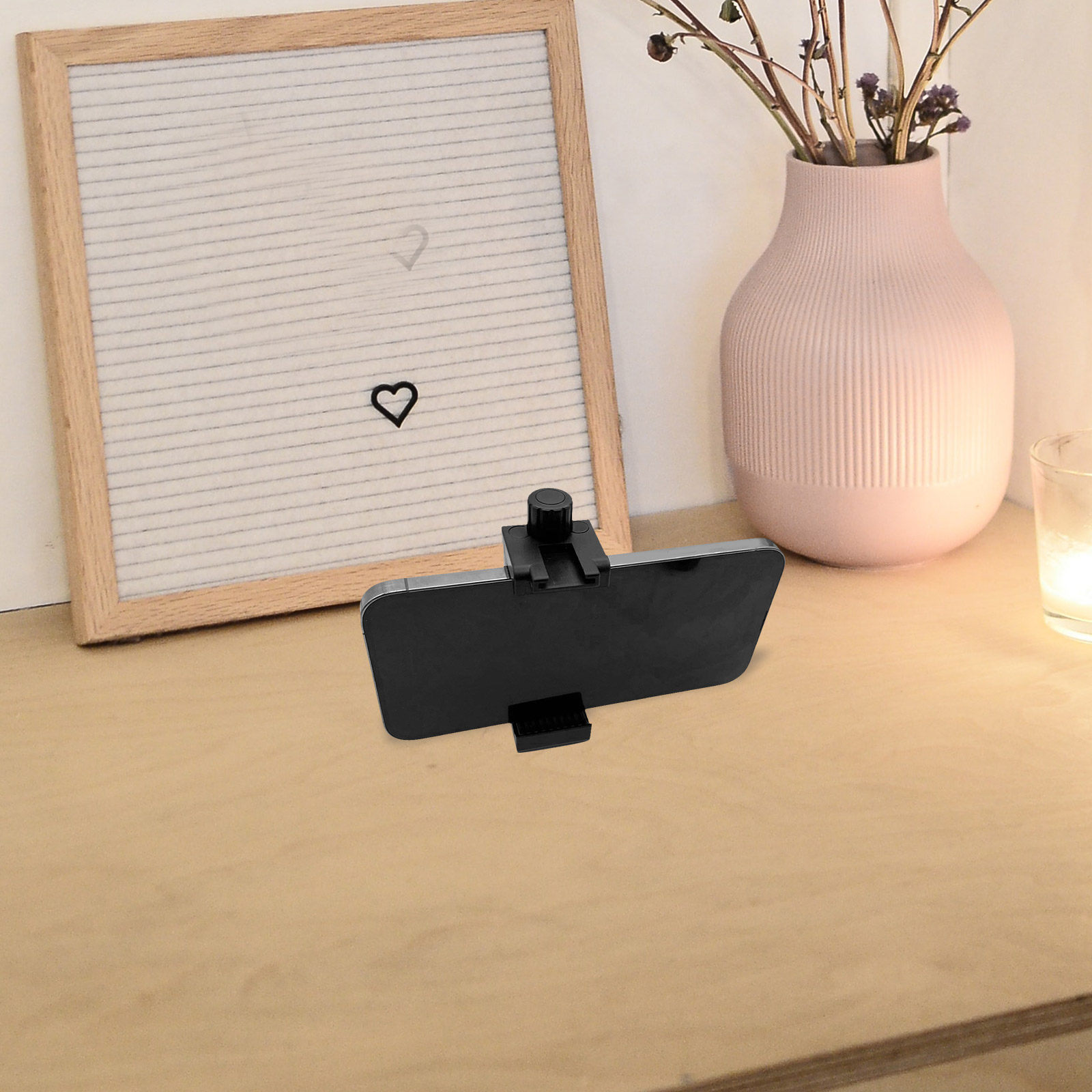 Camera Cold Shoe - Hot Shoe Phone Clamp Rotatable Camera