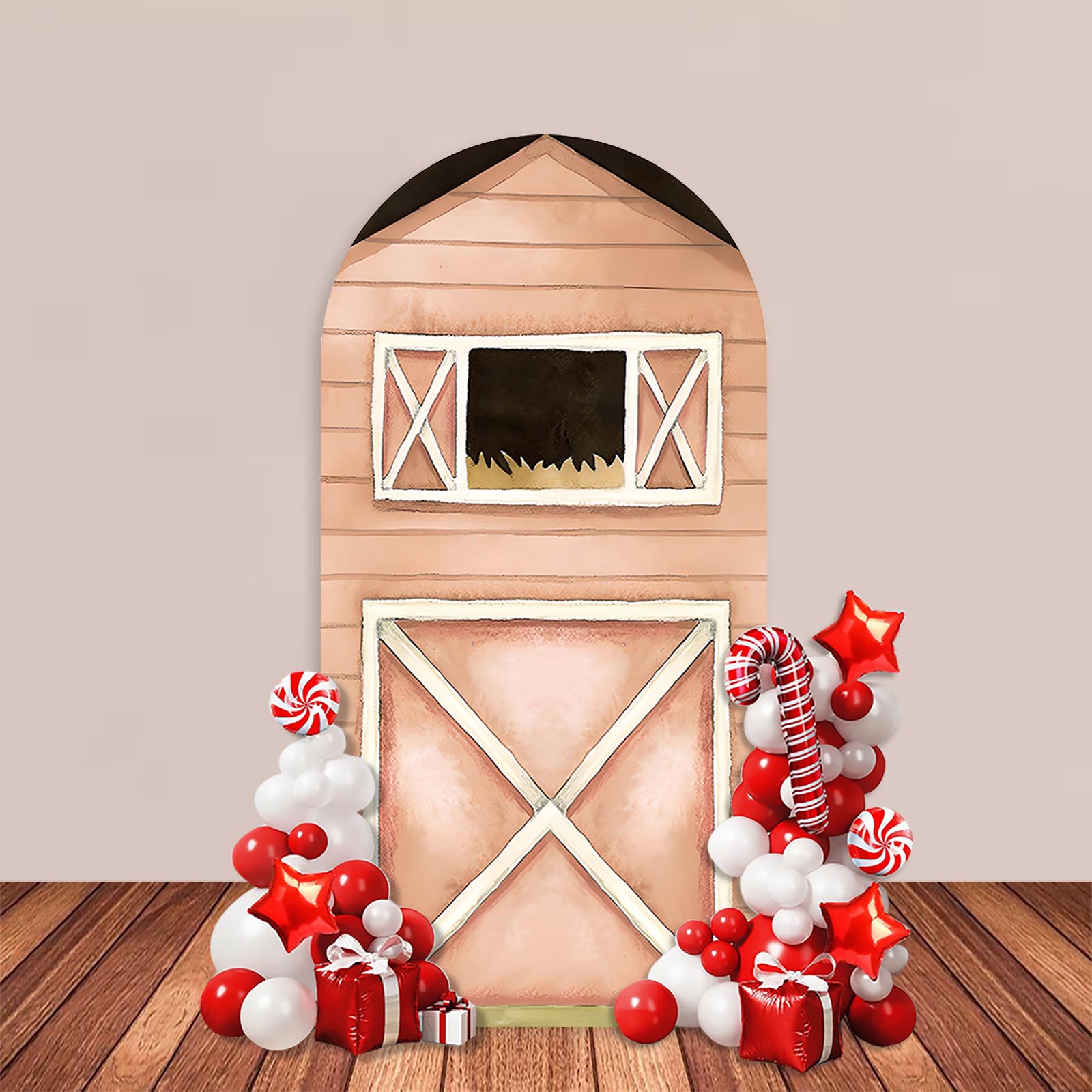 Farm Theme Arch Backdrop Cover - Photography Architecture ulasan dan harga
