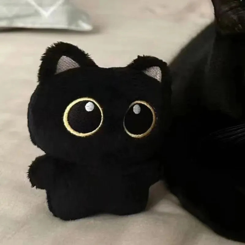 Cute plush toy of a black cat, - Photography Rules ulasan dan harga