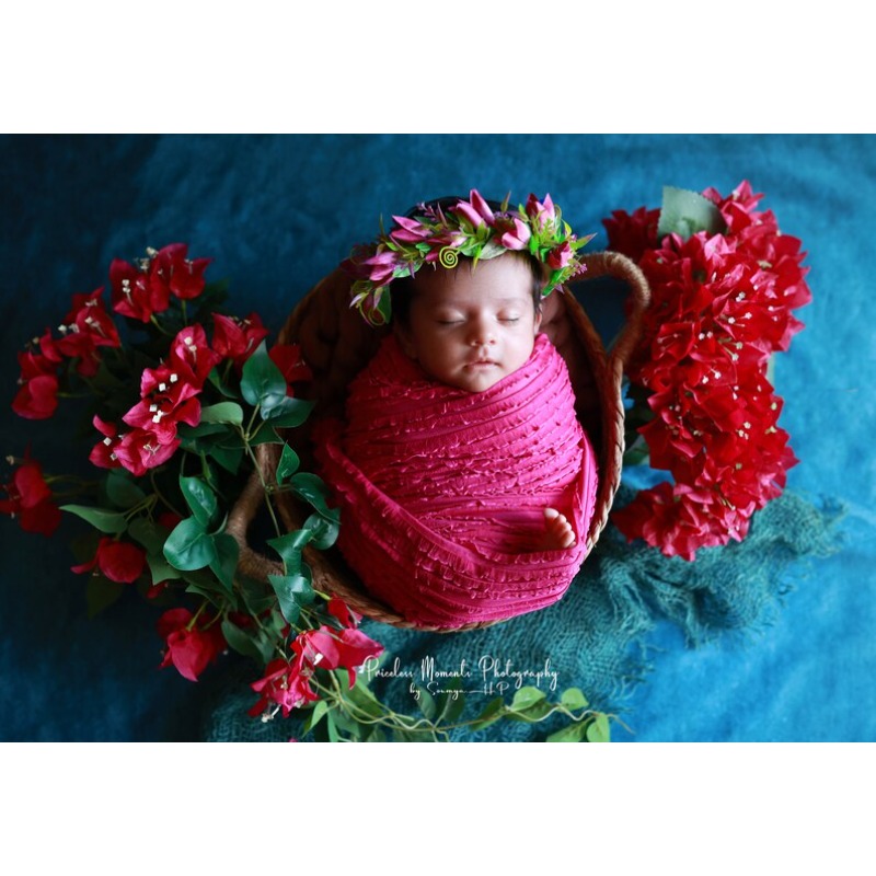 Soft Ruffle Wrap for Newborns  - Photography Newborn ulasan dan harga