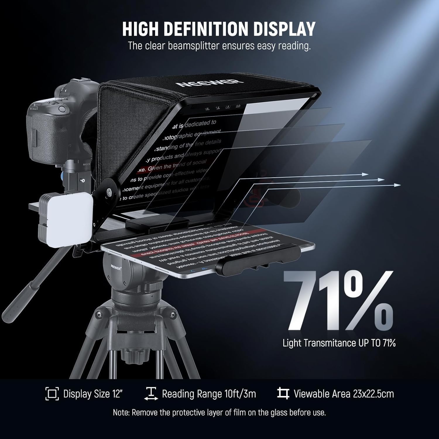Teleprompter for iPad Tablets  - Camera Cold Shoe ulasan dan harga