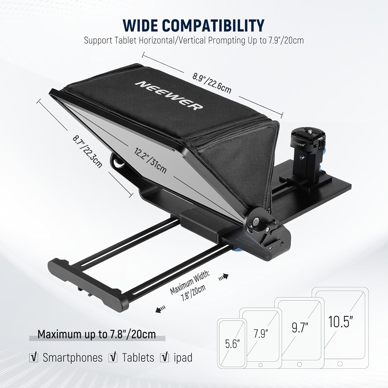 Teleprompter for iPad Tablets  - Camera Cold Shoe ulasan dan harga