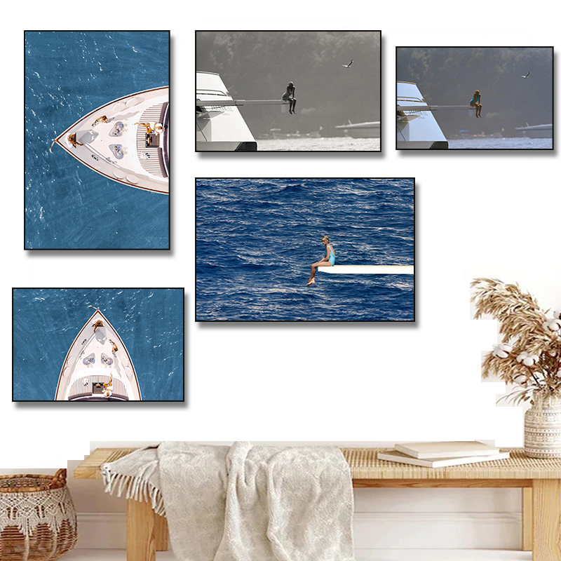 1pc frameless Canvas Painting  - Photography Black And White ulasan dan harga