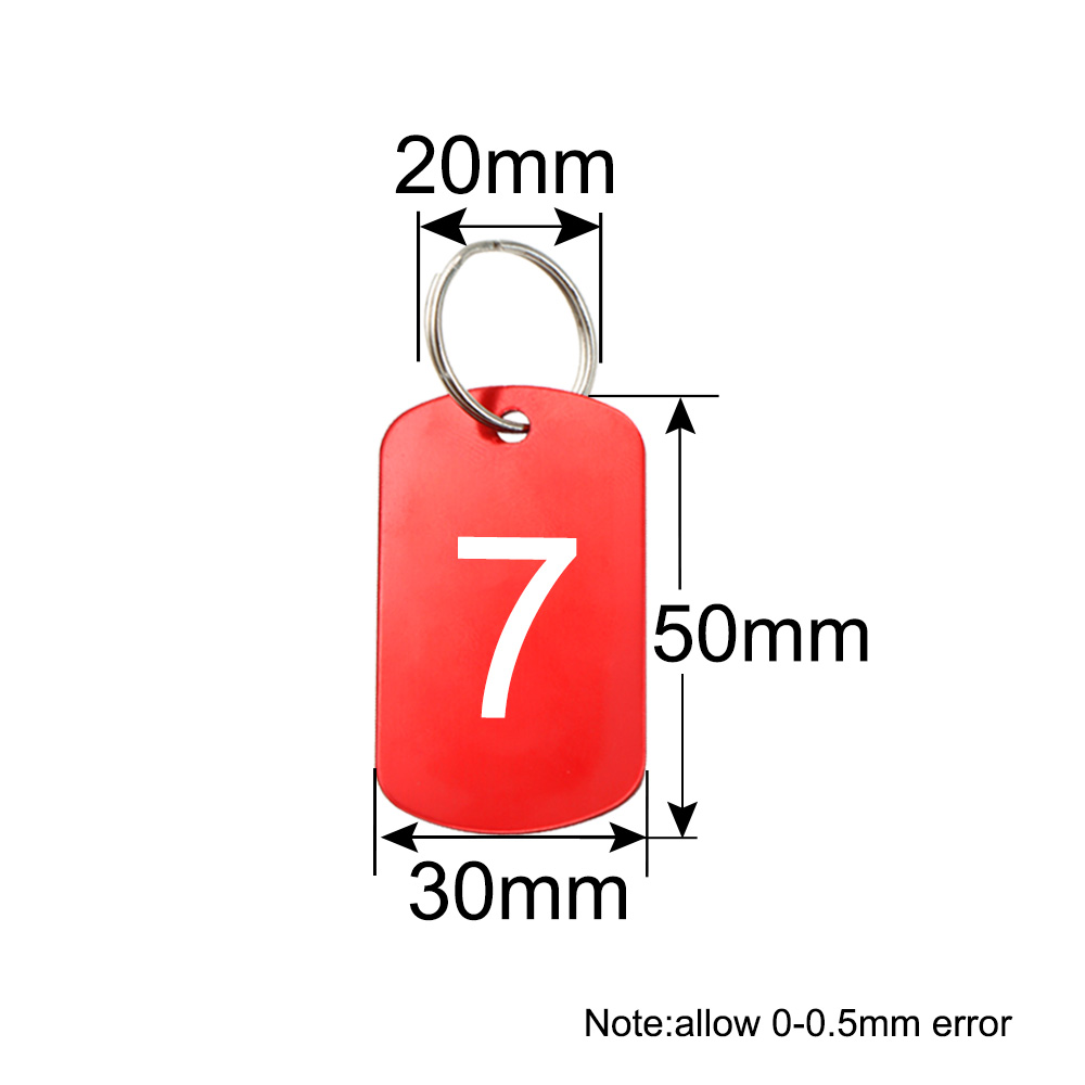 Number Tag Rectangular Aluminu - Photography Rules ulasan dan harga