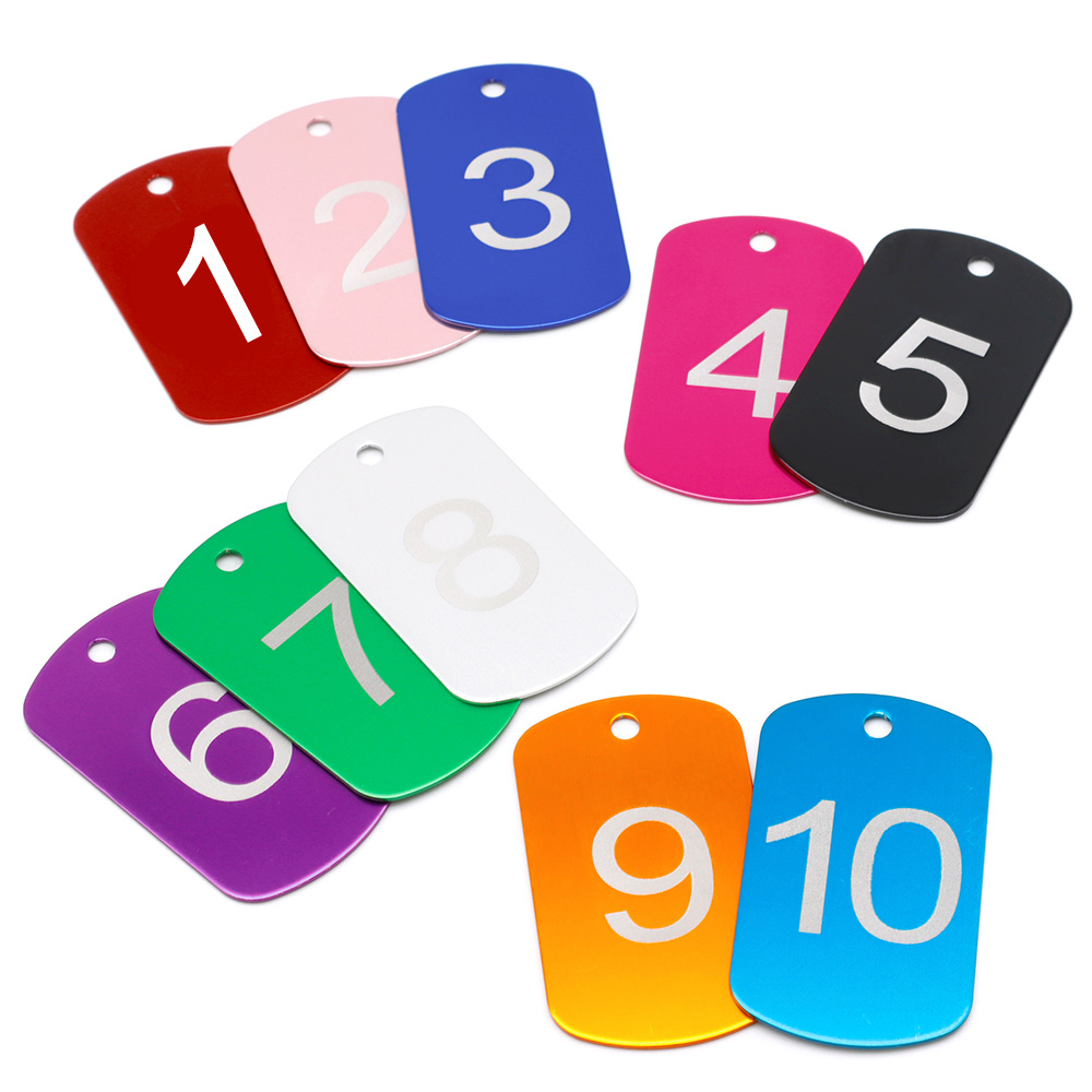 Number Tag Rectangular Aluminu - Photography Rules ulasan dan harga