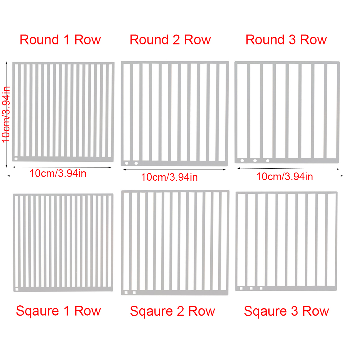 1pc 1/2/3 Row Round/Square Dia - Photography Rules ulasan dan harga