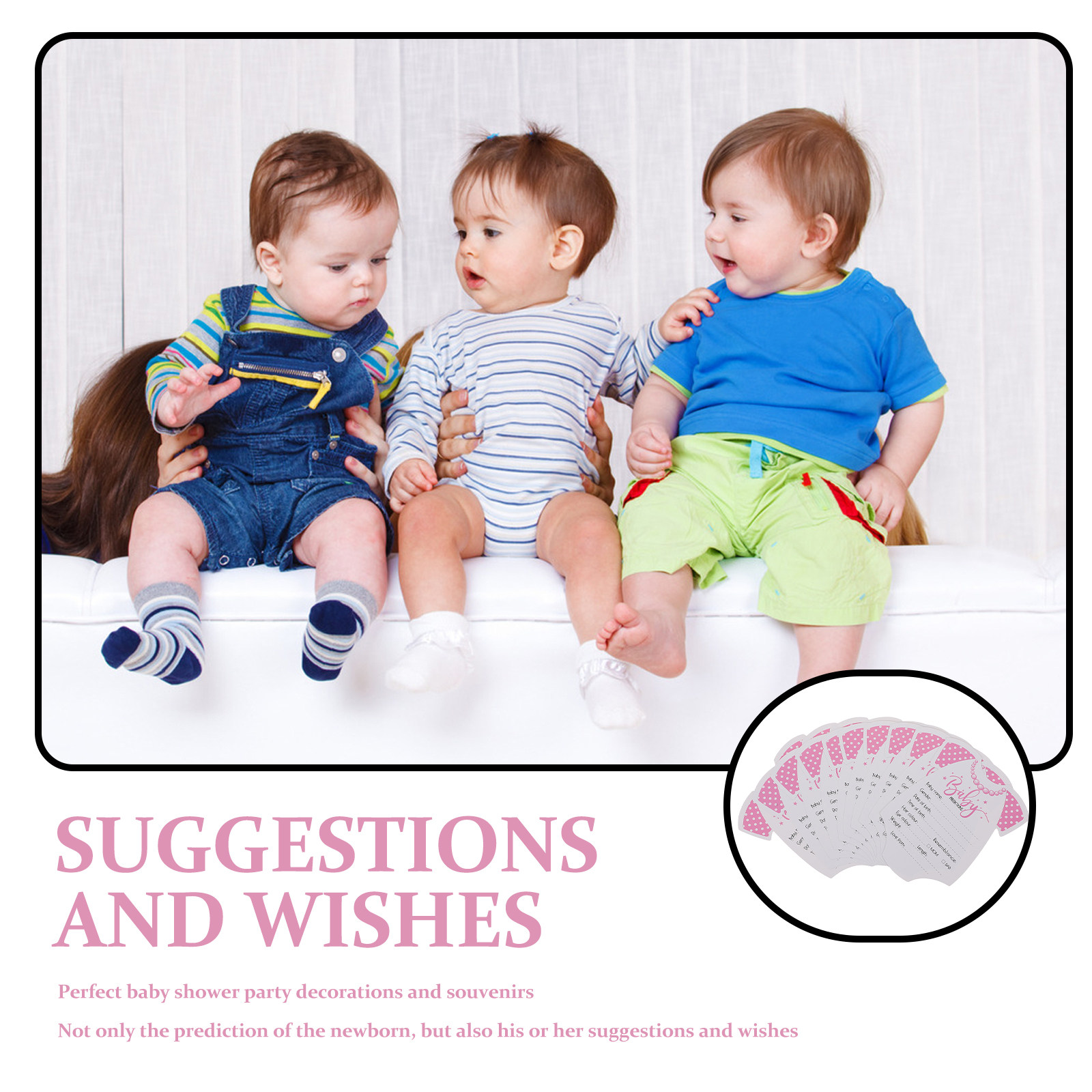 20Pcs Baby Shower Prediction A - Photography Meaning ulasan dan harga
