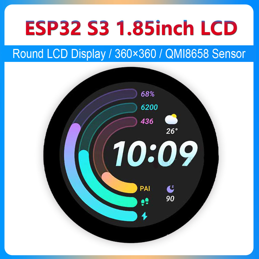 ESP32 S3 1.85 inch Round LCD D - Photograph Mp3 ulasan dan harga