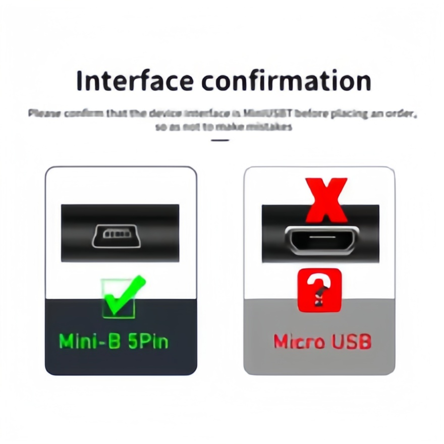 Short USB C to Mini USB Cable- - Photograph Mp3 ulasan dan harga
