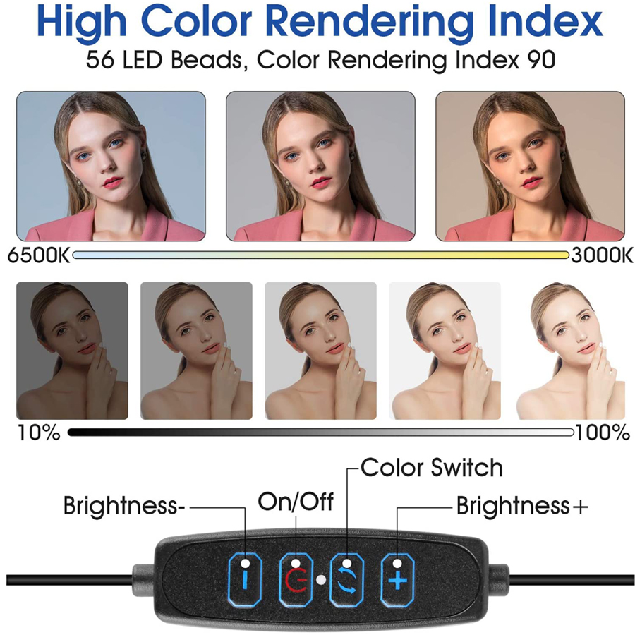 16cm Ring Light for Zoom Meeti - Photography Zoom ulasan dan harga