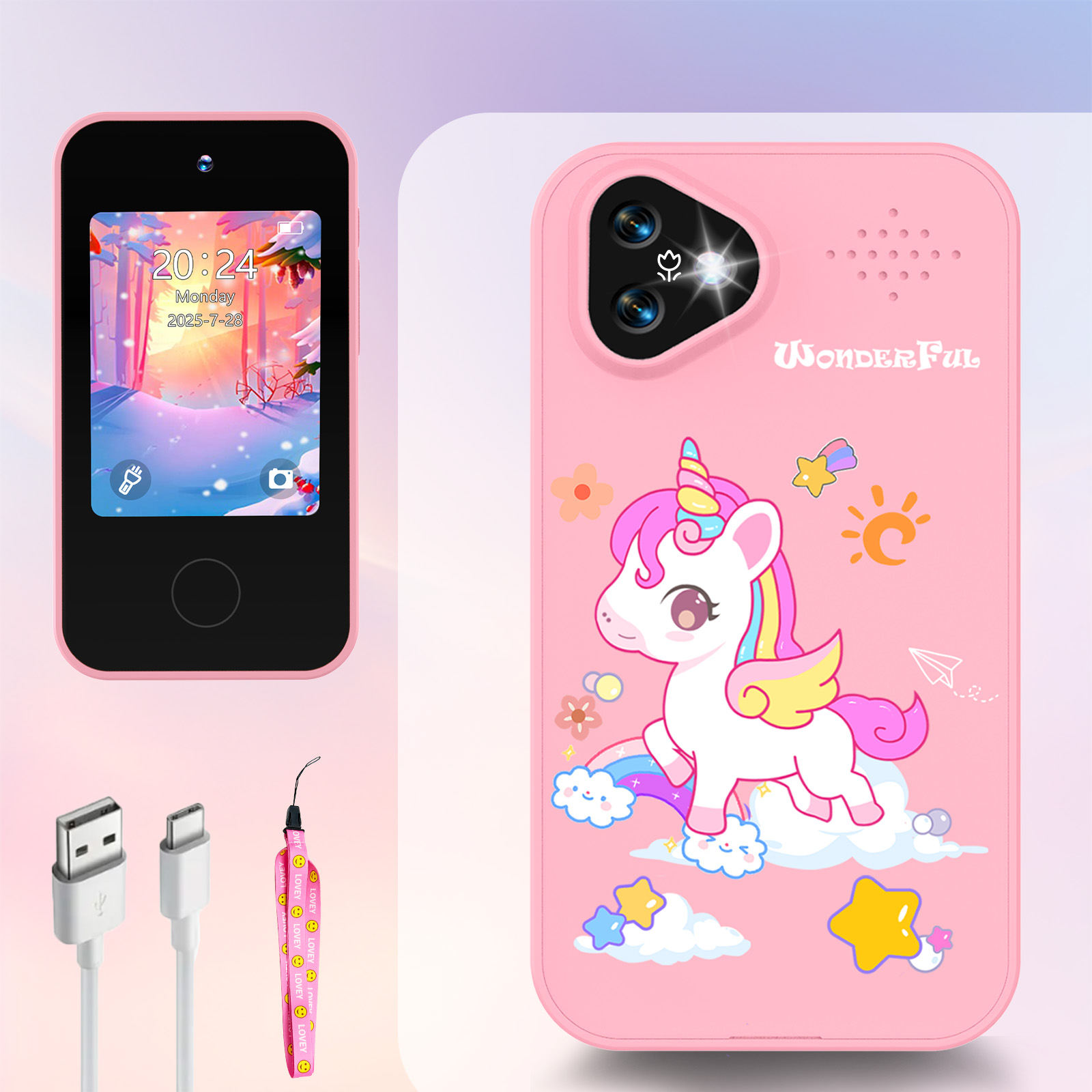 Unicorn Kids Smart Phone Camer - Photograph Mp3 ulasan dan harga