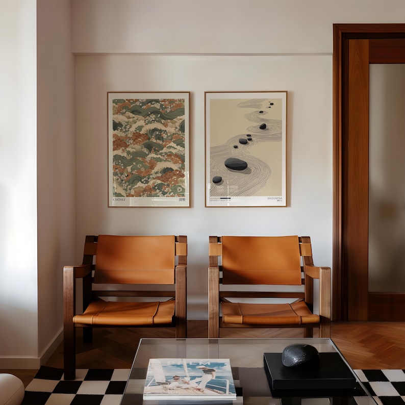 2pcs Japandi Zen Canvas Wall A - Photography Types ulasan dan harga