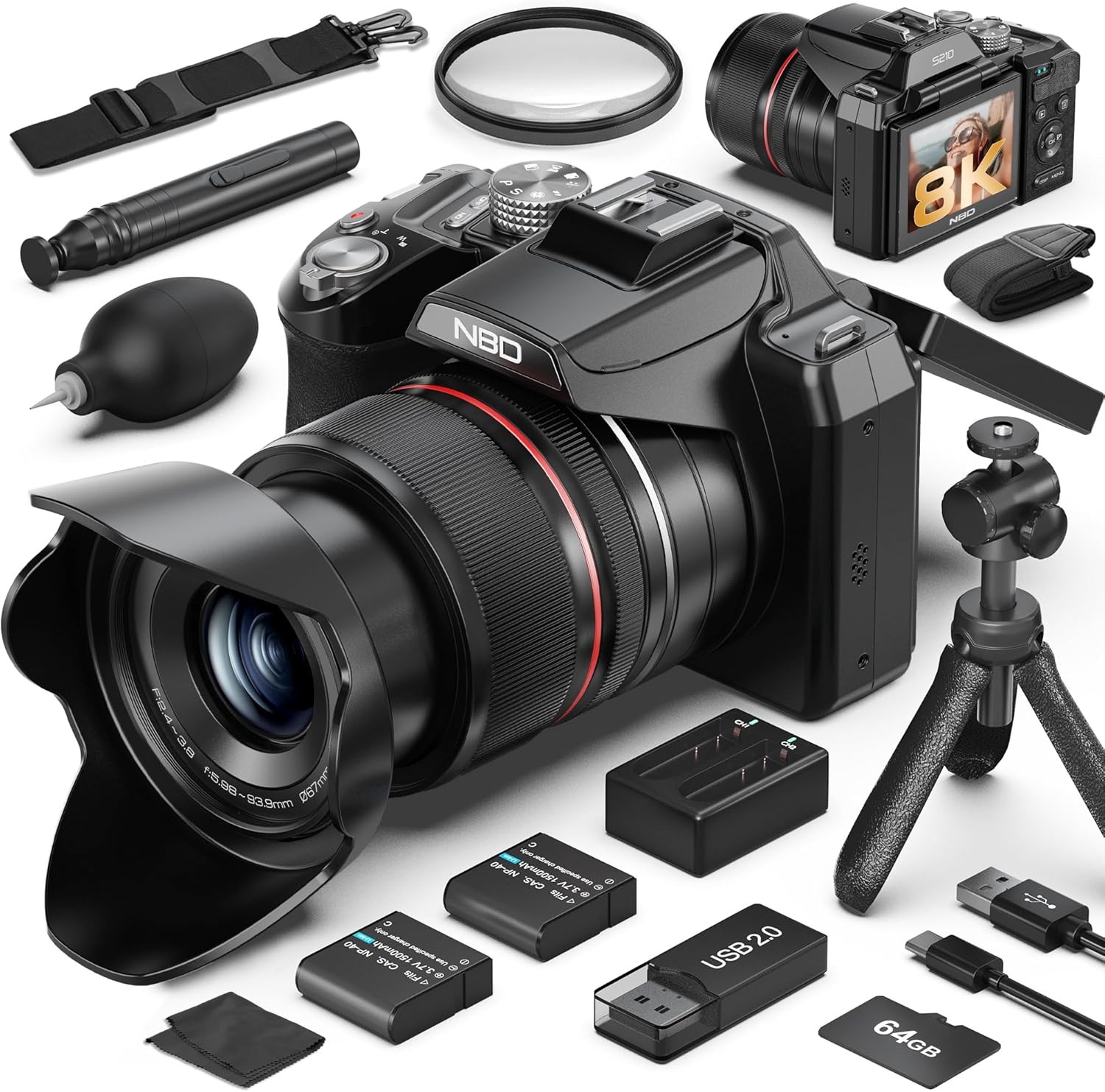 Professional 8K 64MP Photograp - Photography Zoom ulasan dan harga