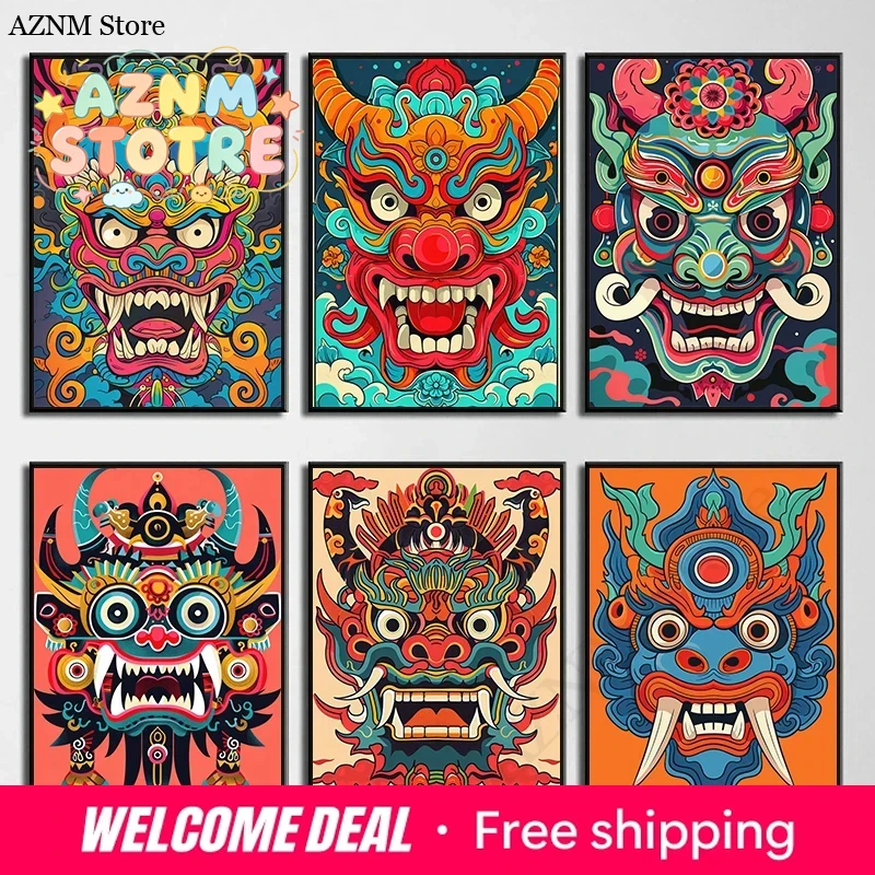 Japanese Demon Oni Samurai Yok - Photography Landscape ulasan dan harga