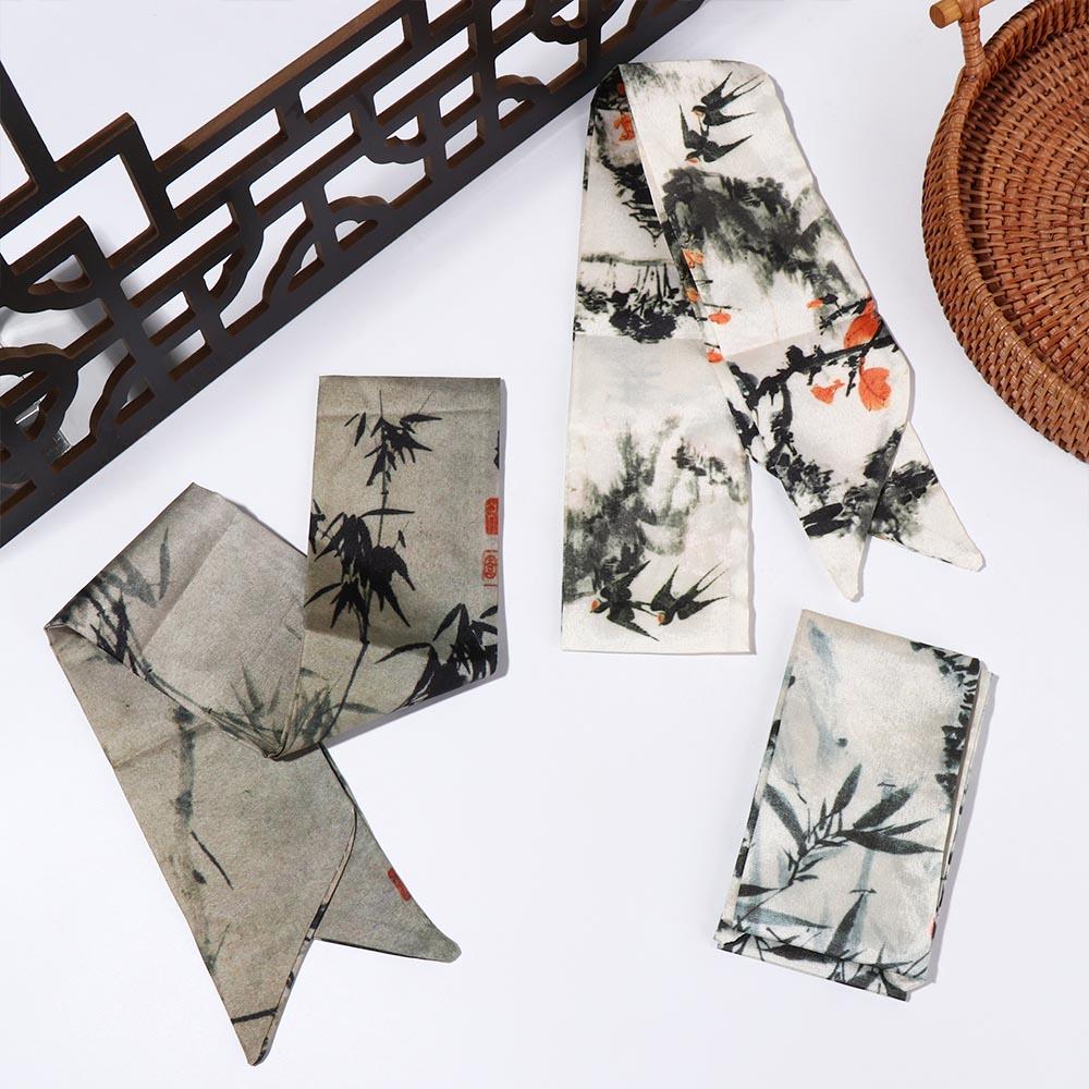 Elegant Long Ink Painting Silk - Photography Geometry ulasan dan harga