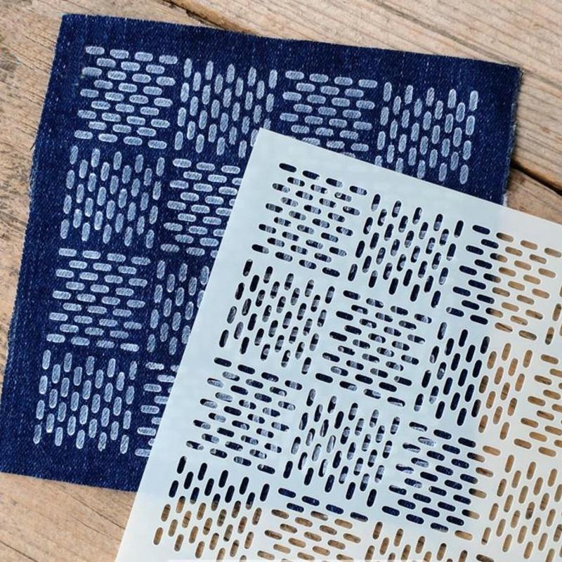 Reusable Sashiko Embroidery St - Photography Geometry ulasan dan harga
