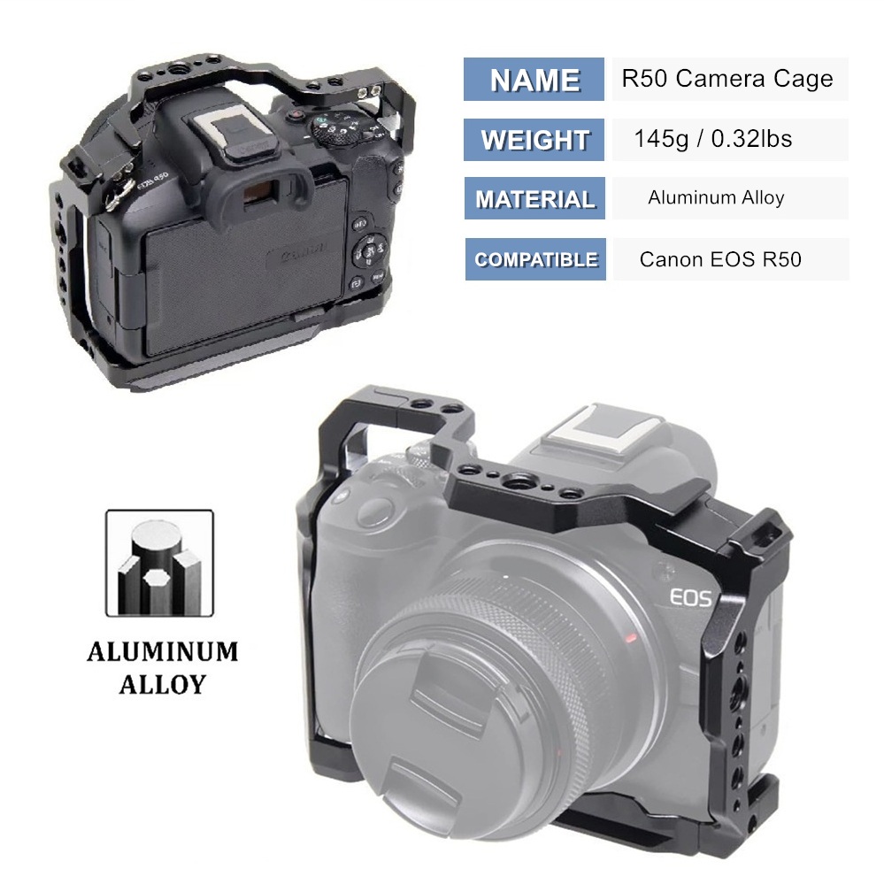 R50 Camera Cage for Canon EOS  - Camera Cold Shoe ulasan dan harga