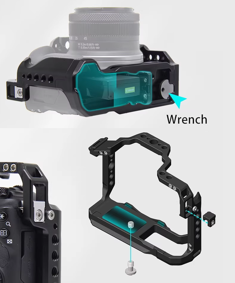 R50 Camera Cage for Canon EOS  - Camera Cold Shoe ulasan dan harga