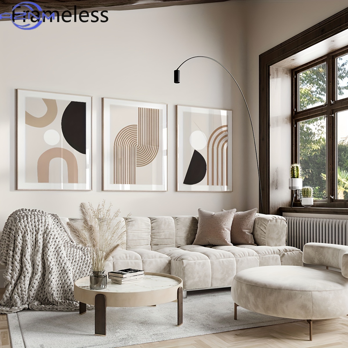 3pcs Modern Minimalist Abstrac - Photography Geometry ulasan dan harga